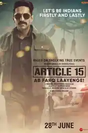 Article 15 2019 WEB-DL 300Mb Full Hindi Movie Download 480p poster | Bolly4u Official