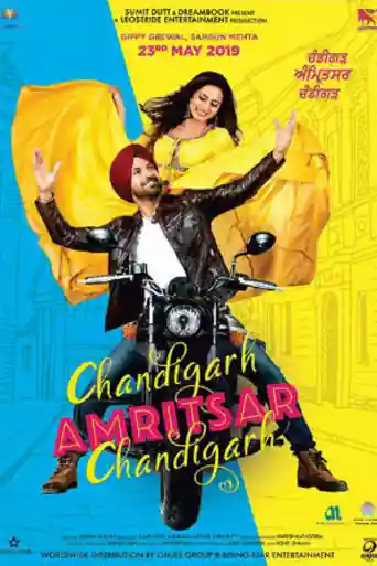 Chandigarh Amritsar Chandigarh 2019 WEB-DL 300MB Punjabi 480p poster | Bolly4u Official