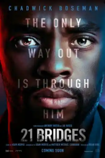 21 Bridges 2019 WEB-DL 300Mb English 480p ESub poster | Bolly4u Official