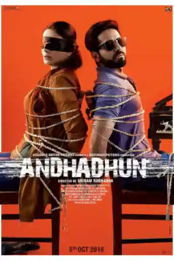 Andhadhun 2018 HDRip 400MB Full Hindi Movie Download 480p poster | Bolly4u Official