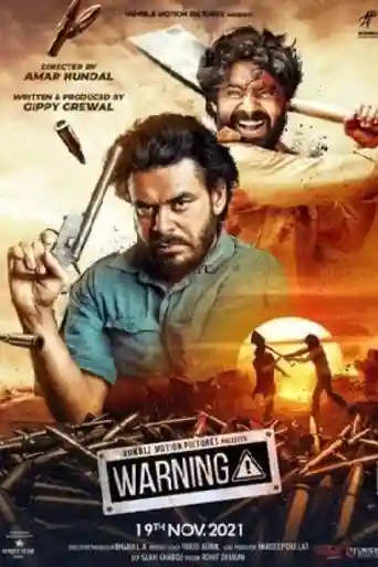 Warning 2021 Pre DVDRip 850MB Punjabi Movie Download 720p poster | Bolly4u Official