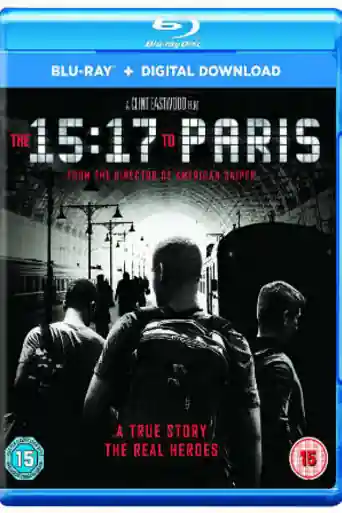 The 15 17 to Paris 2018 BluRay 280Mb English 480p ESub poster | Bolly4u Official