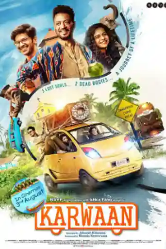 Karwaan 2018 Pre DVDRip 300Mb Full Hindi Movie Download 480p poster | Bolly4u Official