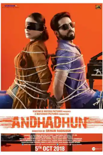 Andhadhun 2018 Pre DVDRip 300Mb Full Hindi Movie Download 480p poster | Bolly4u Official