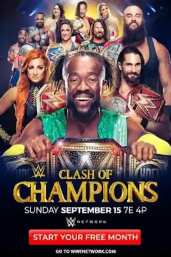 WWE Clash Of Champions 2019 PPV 800MB WEB-DL 480p poster | Bolly4u Official