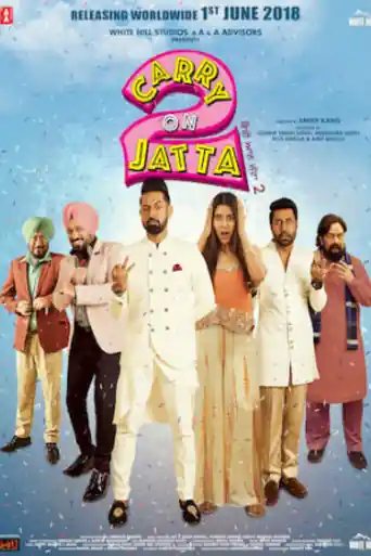 Carry On Jatta 2 2018 HDRip 950MB Hindi Dubbed 720p poster | Bolly4u Official