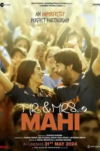 Mr & Mrs Mahi 2024 WEB-DL Hindi Full Movie Download 1080p | 720p | 480p poster | Bolly4u Official