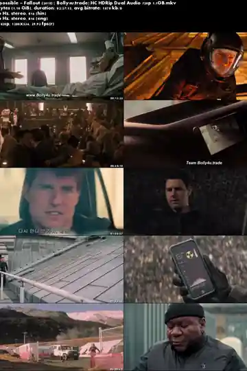 Mission Impossible Fallout 2018 HC HDRip 450MB Hindi Dual Audio 480p Download