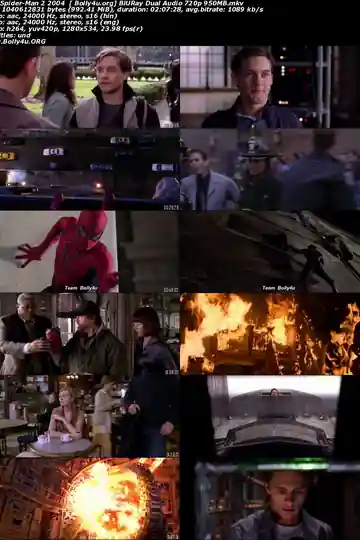 Spider-Man 2 2004 BluRay 400Mb Hindi Dual Audio 480p Download
