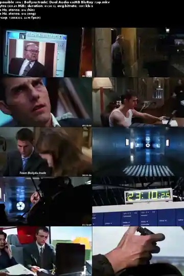 Mission Impossible 1996 BluRay 350Mb Hindi Dual Audio 480p Download