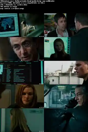 The Bourne Ultimatum 2007 BRRip 850Mb Hindi Dual Audio 720p download