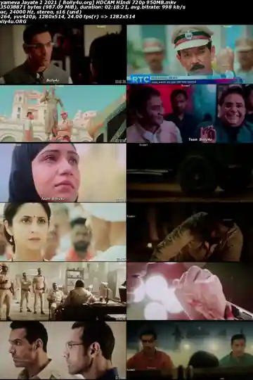 Satyameva Jayate 2 2021 HDCAM 950MB Hindi Movie Download 720p