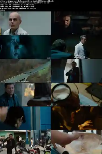 The Bourne Legacy 2012 BRRip 1GB Hindi Dual Audio 720p Download