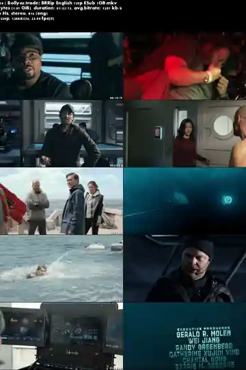 The Meg 2018 BRRip 300MB English 480p ESub Watch Online Download Bolly4u