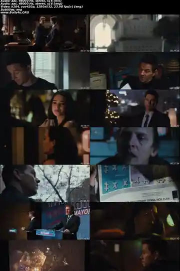 Broken City 2013 BRRip 350Mb Hindi Dual Audio 480p ESub Download