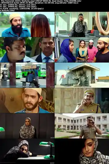 The Terrorist 2020 WEB-DL 400MB UNCUT Hindi Dual Audio 480p Download