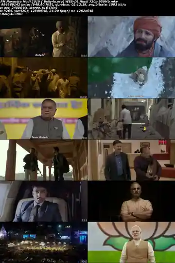 PM Narendra Modi 2019 WEB-DL 950MB Hindi Movie Download 720p