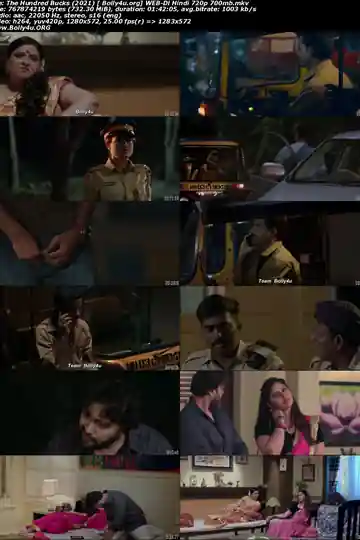The Hundred Bucks 2021 WEB-DL 700Mb Hindi Movie Download 720p
