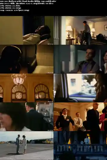 Oceans Eleven 2004 BRRip 400Mb Hindi Dual Audio 480p Download