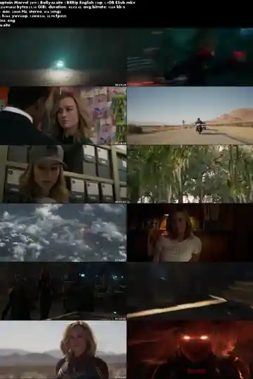 Captain Marvel 2019 BRRip 350MB English 480p ESub Download