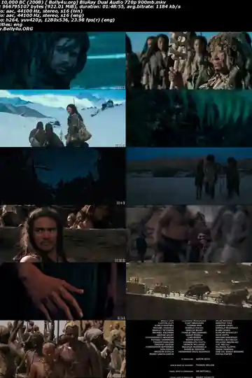 10,000 BC 2008 BRRip 350MB Hindi Dual Audio 480p Download