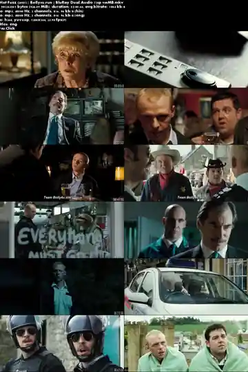 Hot Fuzz 2007 BluRay 400MB Hindi Dual Audio 480p ESub Download