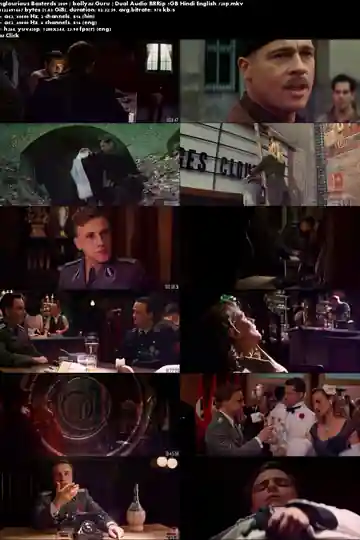 Inglourious Basterds 2009 BRRip 500MB Hindi Dual Audio 480p Download