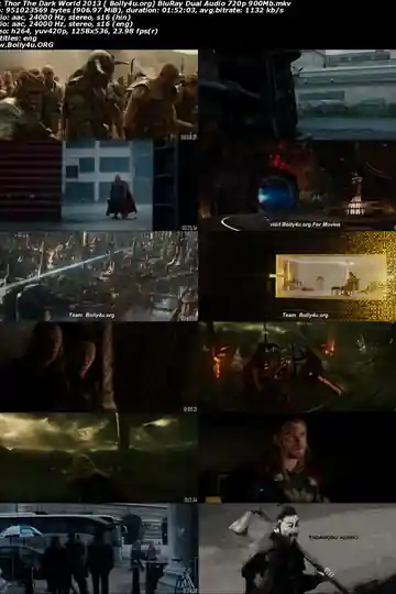 Thor The Dark World 2013 BluRay Hindi Dual Audio ORG Full Movie Download 720p  480p