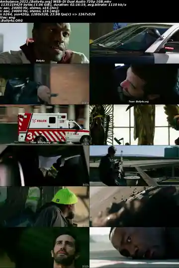 Ambulance 2022 WEB-DL Hindi Dual Audio 720p 480p Download