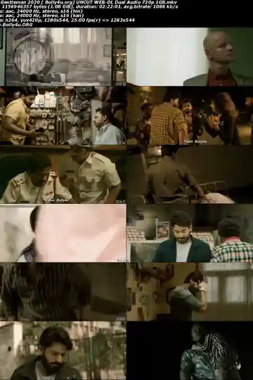 Gentleman 2020 WEB-DL 450MB UNCUT Hindi Dual Audio 480p Download
