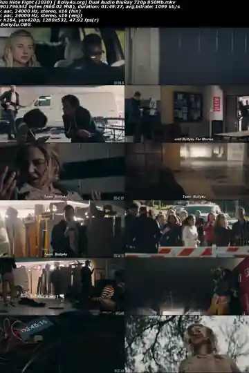 Run Hide Fight 2020 BluRay 400Mb Hindi Dual Audio ORG 480p Download