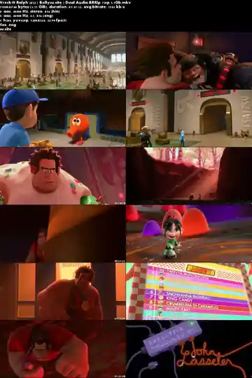 Wreck-It Ralph 2012 BRRip 300MB Hindi Dual Audio 480p ESub Download