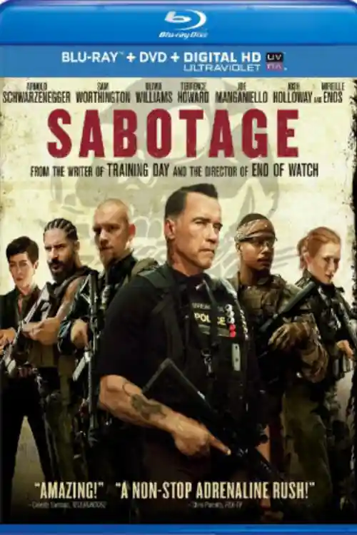 Sabotage 2014 BluRay 350MB Hindi Dual Audio 480p Watch Online Full Movie Download Bolly4u