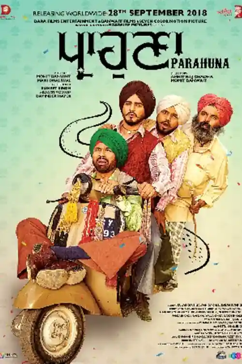 Parahuna 2018 WEB-DL 850Mb Punjabi Movie Download 720p Watch Online Free bolly4u